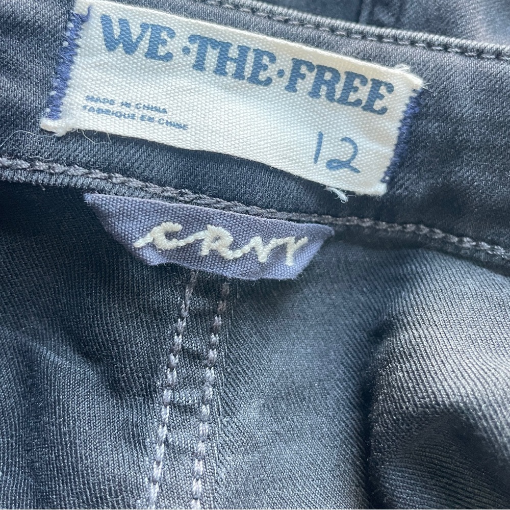 Free People We the Free Curvy 2nd Ave Bootcut Fit Black Denim Jumpsuit - Picture 5 of 12